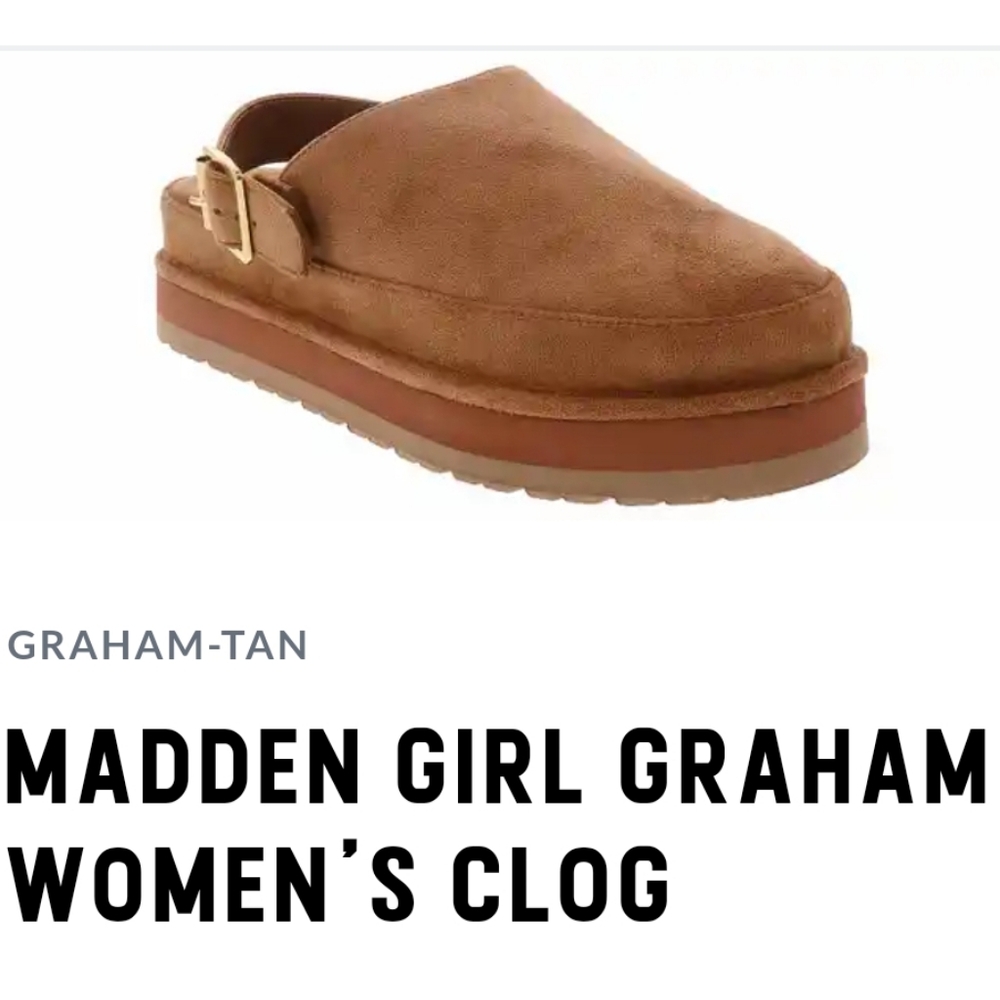 Madden girl platform clog size 10